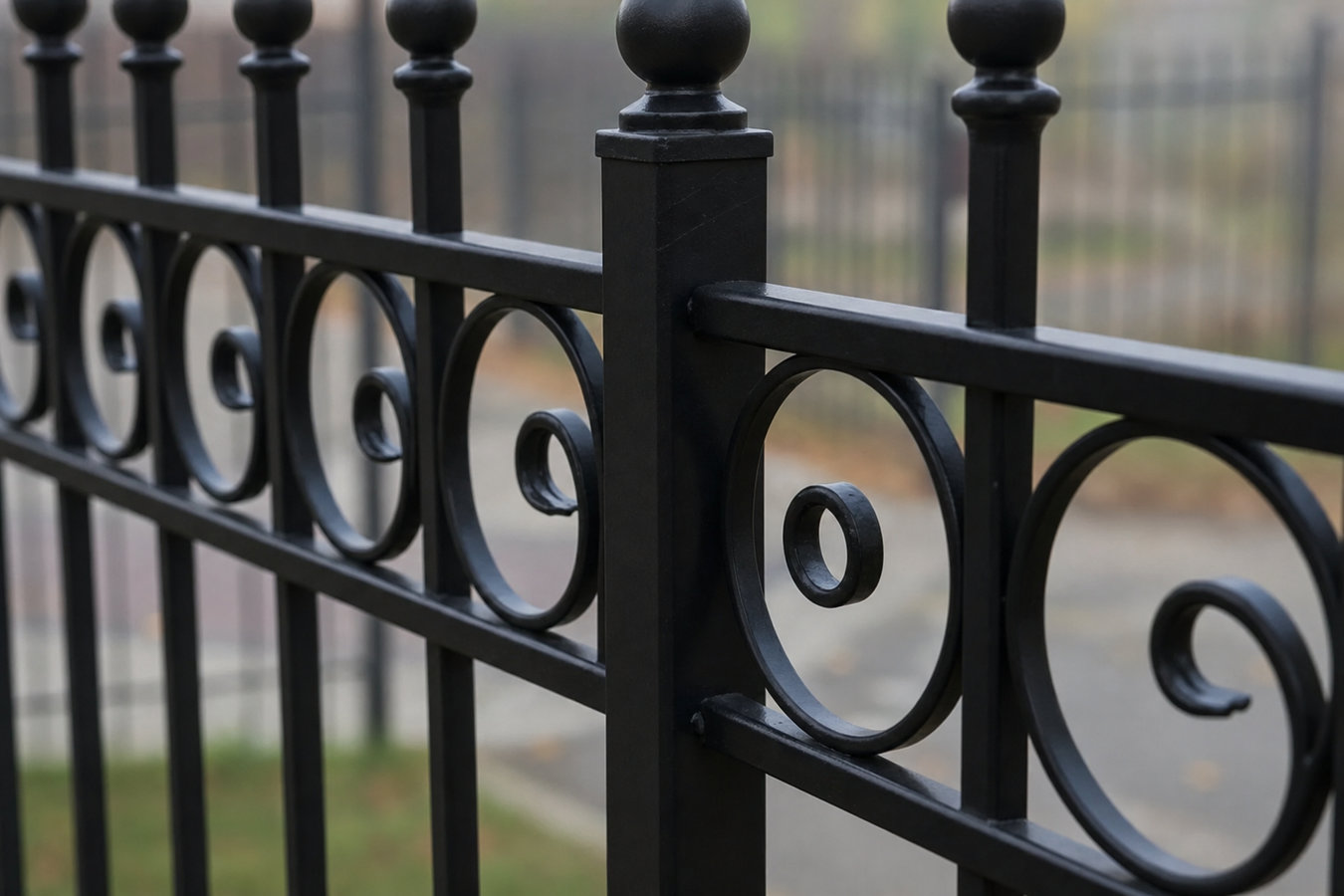 Ornamental iron fence installation in Palmdale, CA
